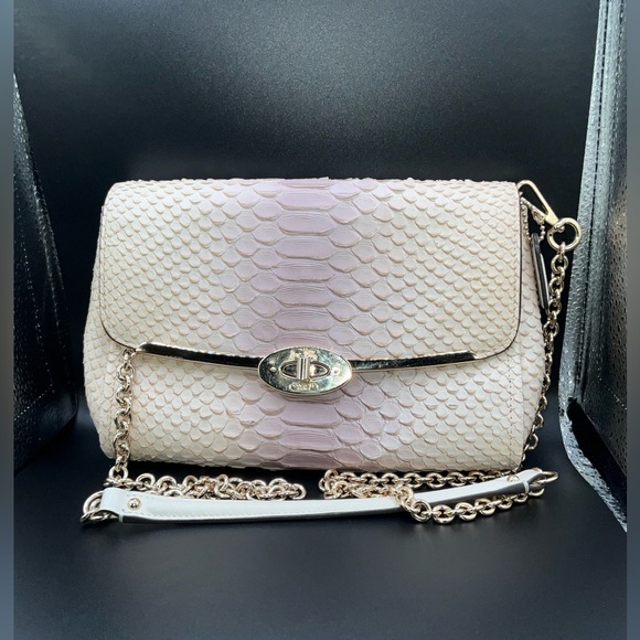 Coach Madison Limited Edition Python Embossed Shoulder Bag. - Picture 14 of 16
